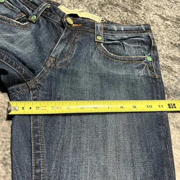 Seven7 Jeans Womens 30x34 Blue Low Rise Bootcut Flare Western Hippie Y2K - Picture 15 of 16